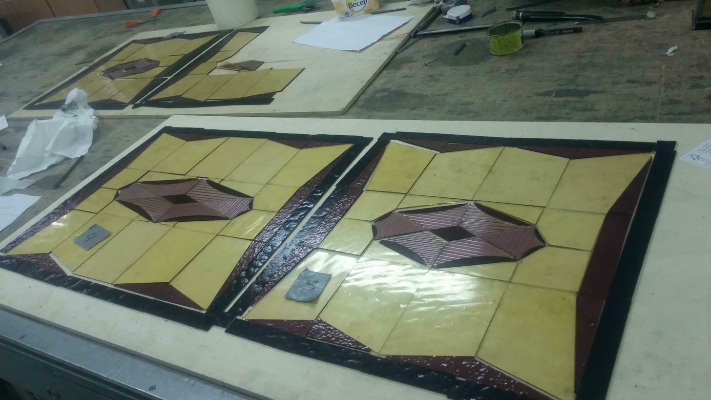 Cleaned Amsterdam School panels