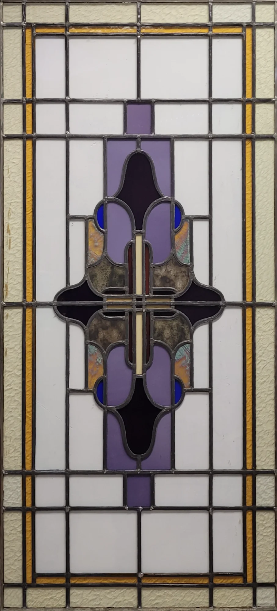 Glas in lood met ornament