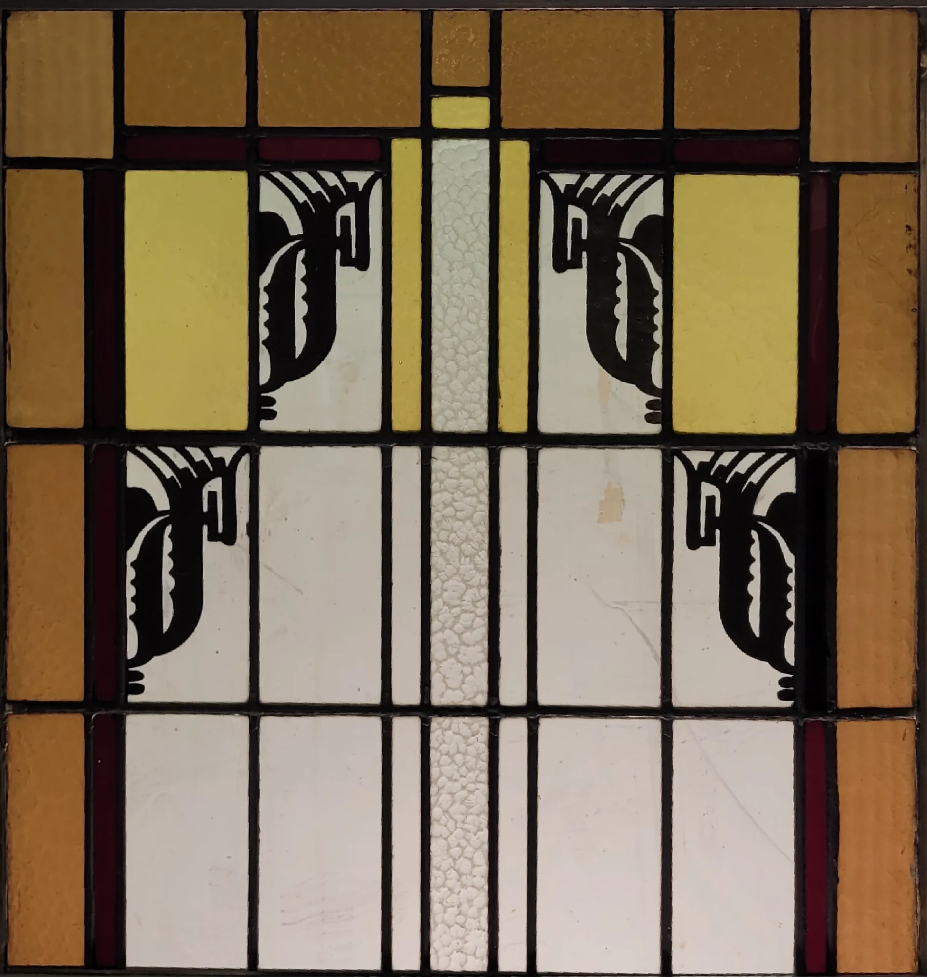 Art Deco zeepaardjes amber