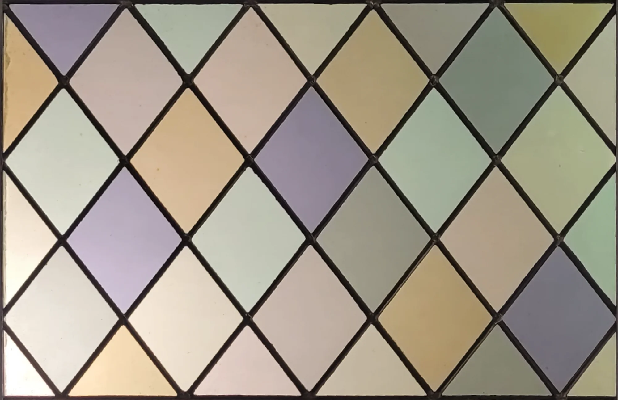 Diagonaal glas in lood antiekglas kleurrijk