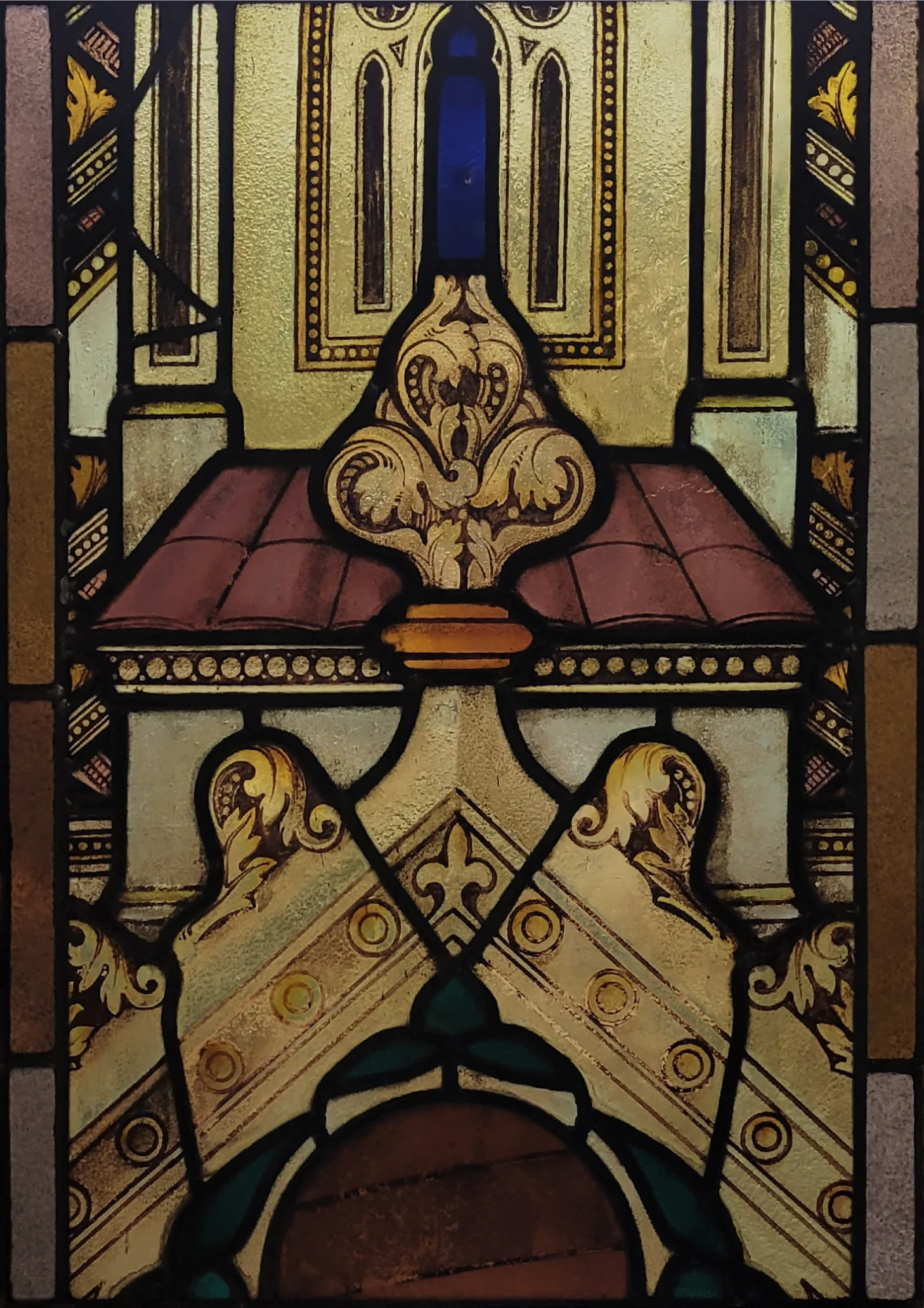 Kerkraam gotisch baldakijn met dak