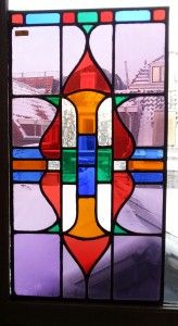 glas in lood raam stainedglass windows div kleuren rood groen blauw ...