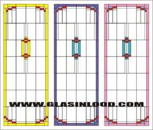 glas in lood voorbeelden ontwerp voor deuren en ramen III